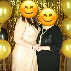 Size 18 gold sequin formal dress